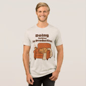 Doing Nothing Is Productive トライブレンドＴシャツ (正面全面)