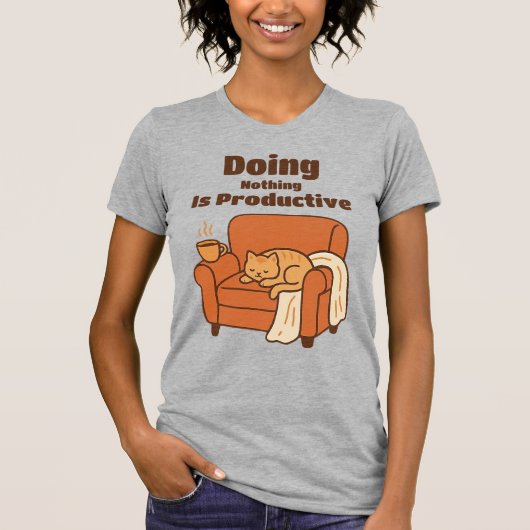 Doing Nothing Is Productive Tシャツ (正面)