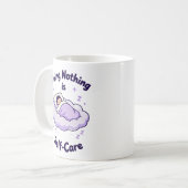 Doing Nothing is Self-Care Mug コーヒーマグカップ (正面左)