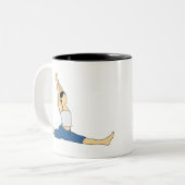 Doing Yoga ツートーンマグカップ (正面左)