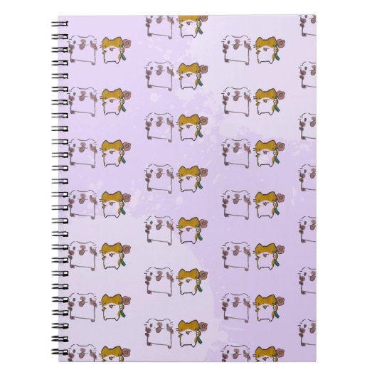 Dois Gatinhos no Lilás – Amor e Fofura em Dupla ノートブック (正面)