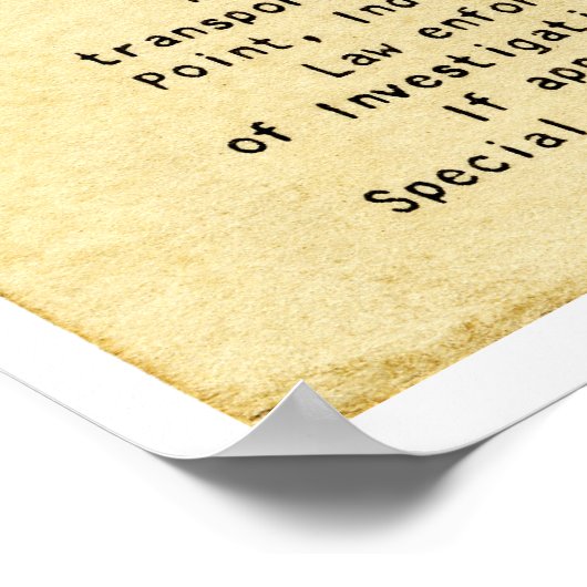 DOJ Identifcation order 1217 John Dillinger ポスター (角)