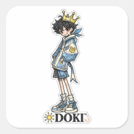 DOKI™ | 太陽のプリンス オリジナルキャラクターステッカー スクエアシール