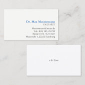 Doktor Visitenkarte 名刺 (正面/裏面)