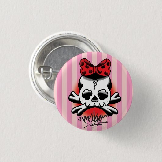 Dokuro chan Can Badge 缶バッジ (正面&裏面)