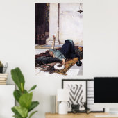 DoLCE FaR NiENTE、by John William Waterhouse -1879 ポスター (ホームオフィス)