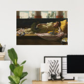 DoLCE FaR NiENTE、by John William Waterhouse -1880 ポスター (ホームオフィス)