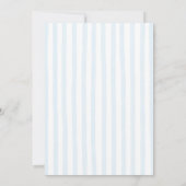 Dolce Vita Hand Drawn Lemons Blue Stripes Birthday 招待状 (裏面)