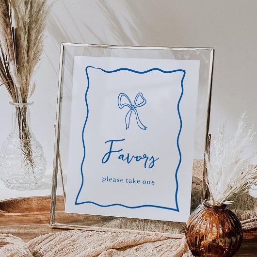 Dolce Vita Italian Bridal Shower Favors Sign ポスター