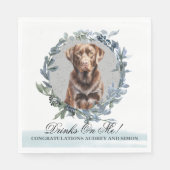 Dolings On Me Eucalyptusフローラ&チョコレートラボ スタンダードランチョンナプキン (正面)