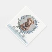 Dolings On Me Eucalyptusフローラ&チョコレートラボ スタンダードランチョンナプキン (角)