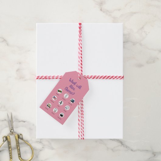 Doljabi Doljanchi Dolの韓国人の第1最初誕生日 ギフトタグ (より糸付き)