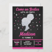 Doll Besties Fashion Party Birthday 招待状 (正面)