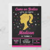 Doll Besties Fashion Party Birthday  招待状 (正面)