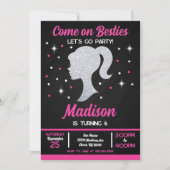 Doll Besties Fashion Party Birthday  招待状 (正面)