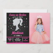 Doll Besties Fashion Party Photo Birthday  招待状 (正面)