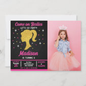 Doll Besties Fashion Party Photo Birthday 招待状 (正面)