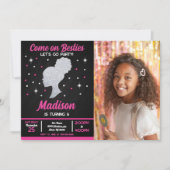 Doll Besties Fashion Party Photo Birthday  招待状 (正面)