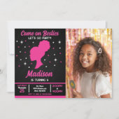 Doll Besties Fashion Party Photo Birthday  招待状 (正面)