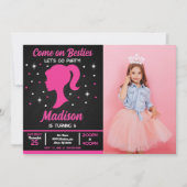 Doll Besties Fashion Party Photo Birthday  招待状 (正面)