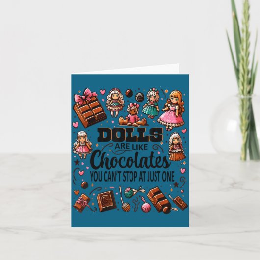 Doll Collector Delight Funny Quote Collecting Hobb カード (正面)