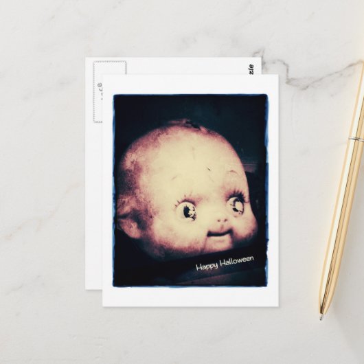 Doll Head Halloween ポストカード (正面/裏面インサイチュ)
