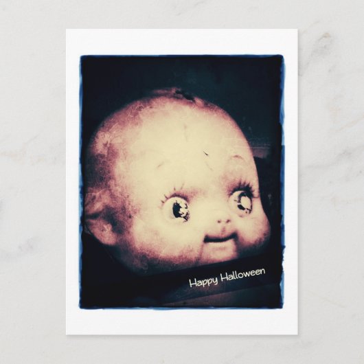 Doll Head Halloween ポストカード (正面)