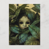 Doll Head in Plants ポストカード (正面)