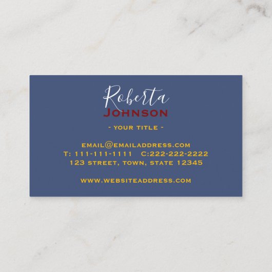 Doll Matryokaファッションデザイナースタイリスト 名刺 (裏面)