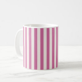 doll pink striped | pink stripes  コーヒーマグカップ