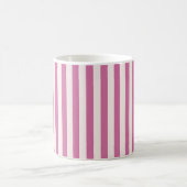 doll pink striped | pink stripes  コーヒーマグカップ (中央)