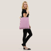 doll pink striped | pink stripes  トートバッグ (モデル)