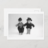 Doll Portrait - Jumping dolls ポストカード (正面/裏面)