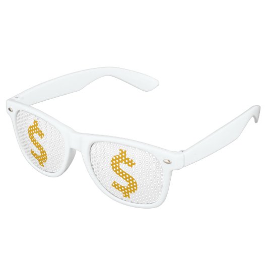 Dollar sign レトロサングラス (アングル)