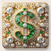Dollar Sign Beverage Coaster コースター (正面)