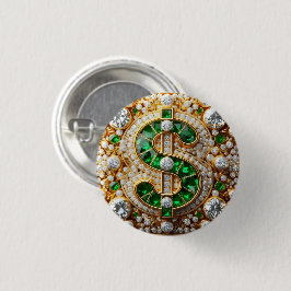 Dollar Sign Button 缶バッジ