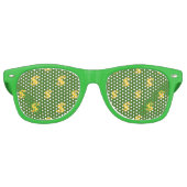 Dollar sign pattern Adult Party Shades レトロサングラス (正面)