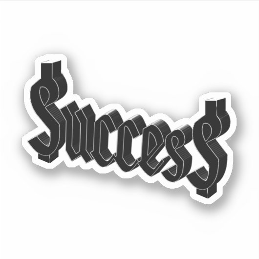 Dollar Signs Success  シール (正面)