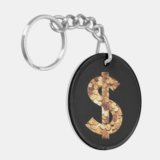Dollar-Symbol キーホルダー (正面左)