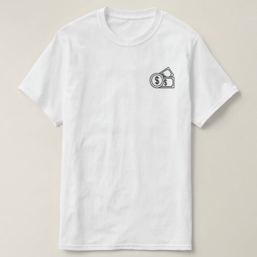 DOLLAR T-SHIRT Tシャツ (デザイン正面)