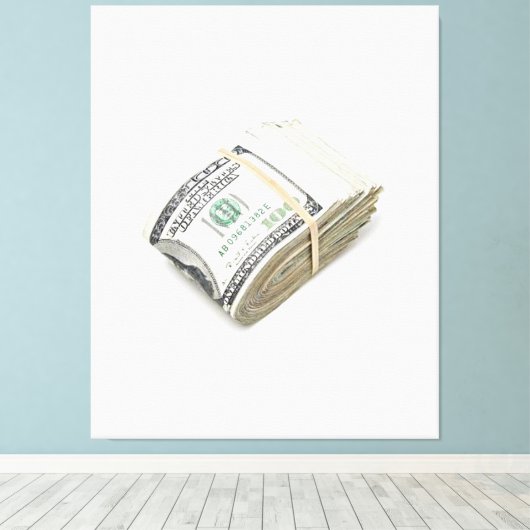 Dollars キャンバスプリント (インサイチュ (ウッドフロア))