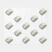 Dollars フリースブランケット (正面(横))