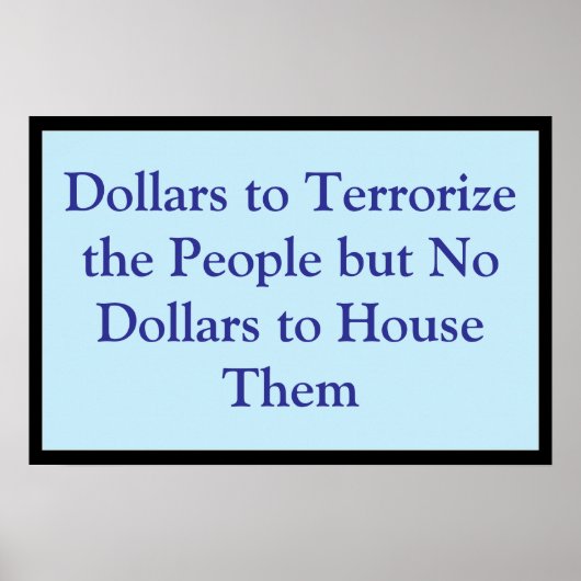 Dollars to Terrorize the People ポスター (正面)