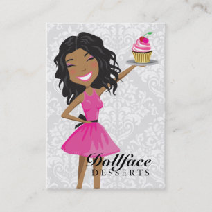 Dollfaceの311のデザートのショッキングピンクEbonie 名刺