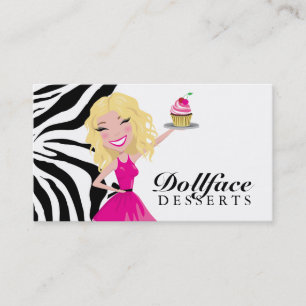 Dollfaceの311のデザートのBlondieのシマウマ 名刺