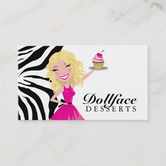 Dollfaceの311のデザートのBlondieのシマウマ 名刺 (正面)