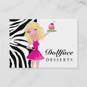 Dollfaceの311のデザートのBlondieのシマウマ 名刺