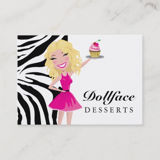 Dollfaceの311のデザートのBlondieのシマウマ 名刺 (正面)