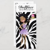 Dollfaceの311のデザートのEbonieのシマウマメニュー メニュー (正面/裏面)