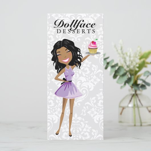 Dollfaceの311のデザートのEbonieのダマスク織メニュー メニュー (スタンド正面)